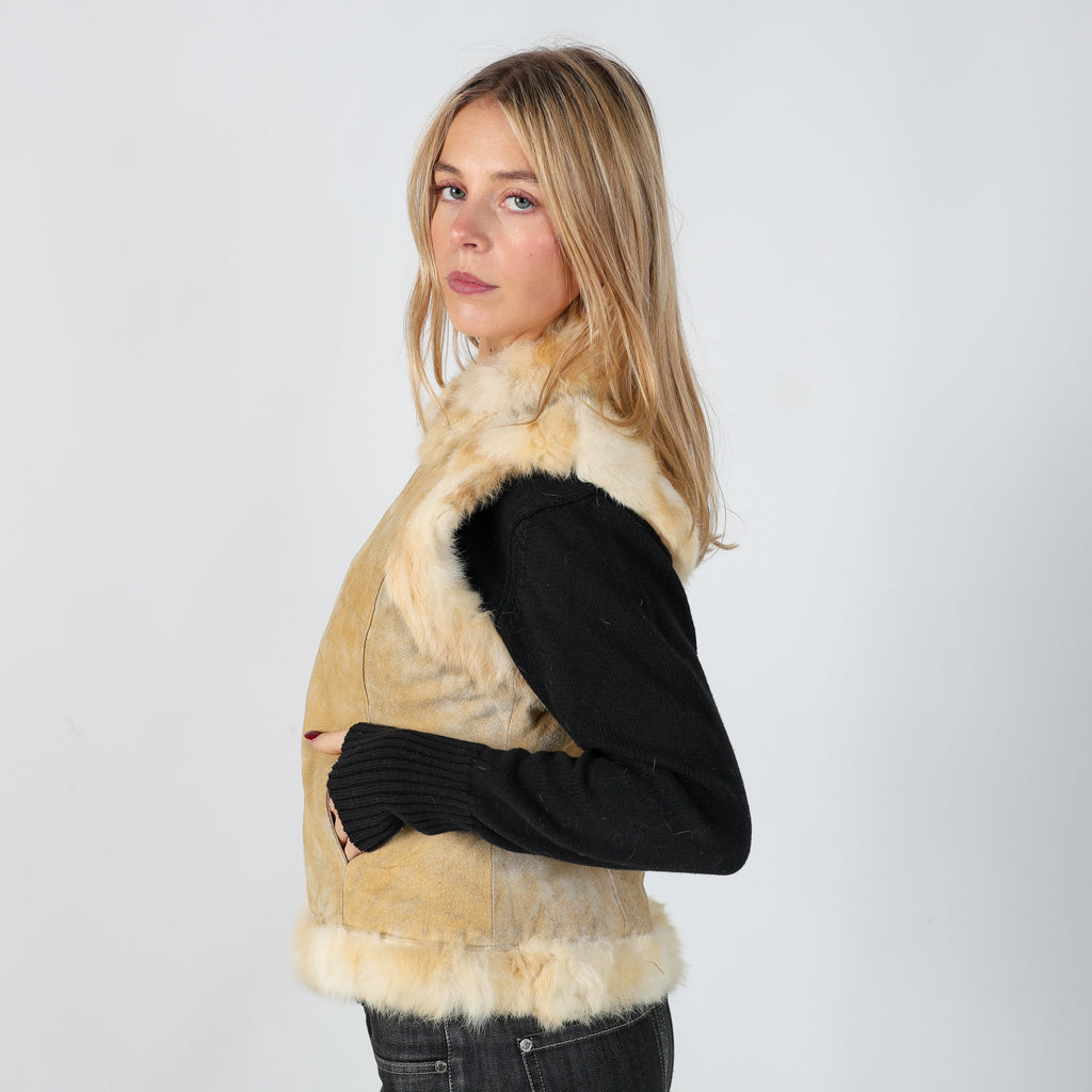 Cream 90s Gilet (S)