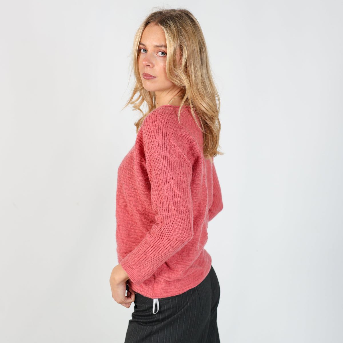 Pink Y2K Max&Co. Knitted Jumper (M)