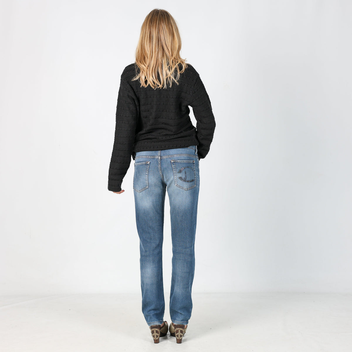 Blue 90s Just Cavalli Straight Jeans (L)