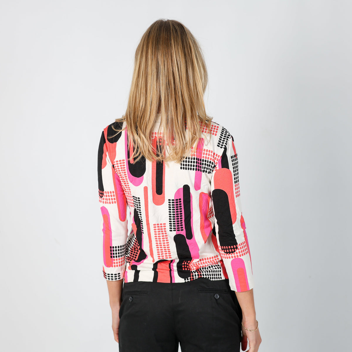 Ivory Y2K Margherita Perilli Long Sleeve Top (S)