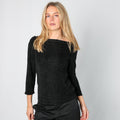 Black Y2K Les Tulipes Long Sleeve Top (M)