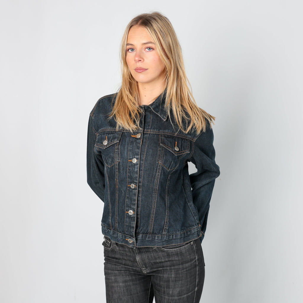 Blue Y2K Reds Denim Jacket (S)
