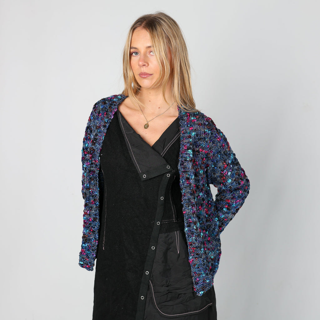 Blue Y2K AlbaModa Knitted Jumper (S)
