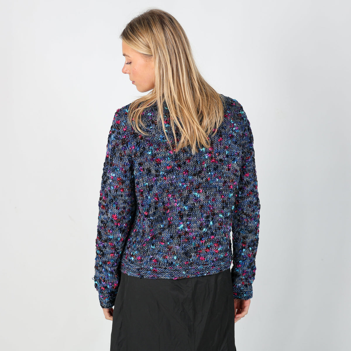 Blue Y2K AlbaModa Knitted Jumper (S)