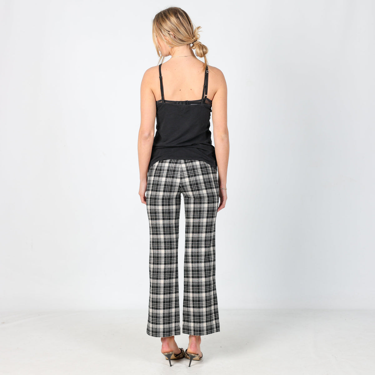 Black Y2K Woven Trousers (S)