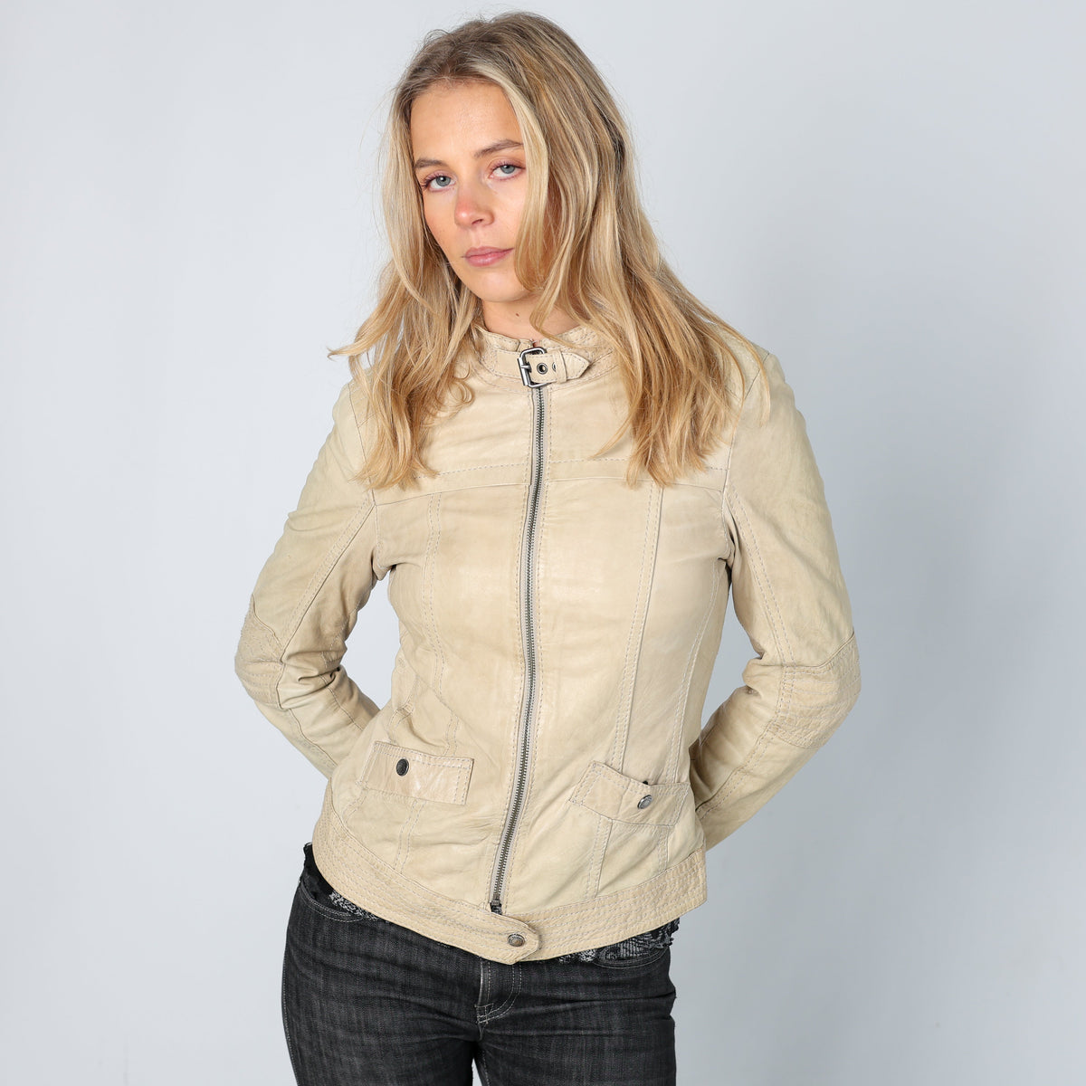 Cream Y2K Street One Leather Jacket (10)