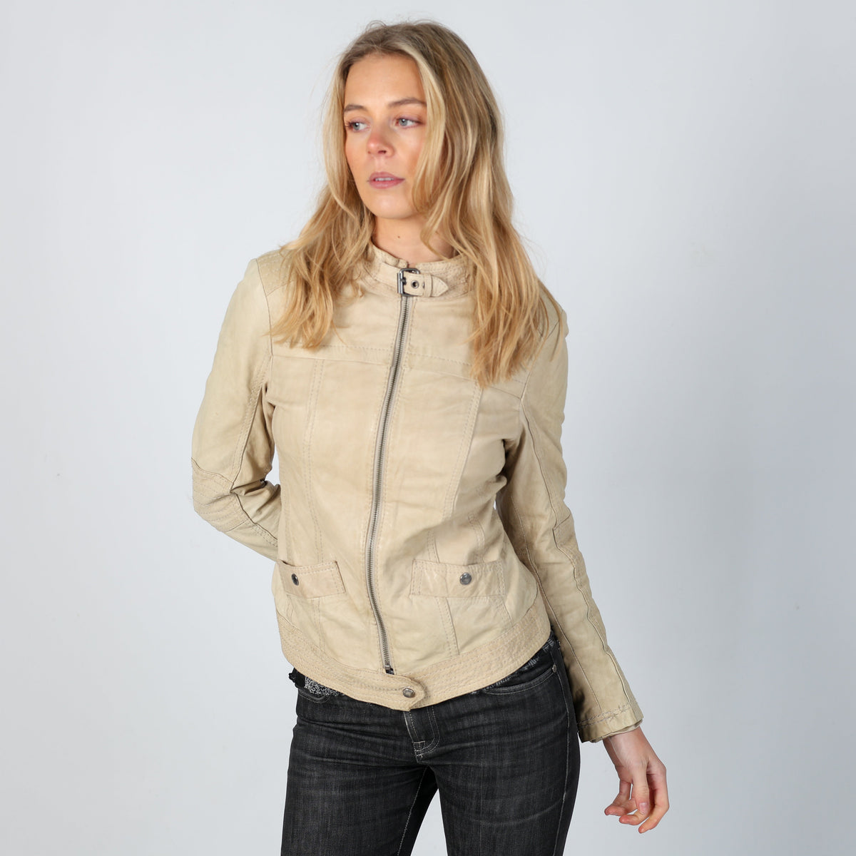 Cream Y2K Street One Leather Jacket (10)