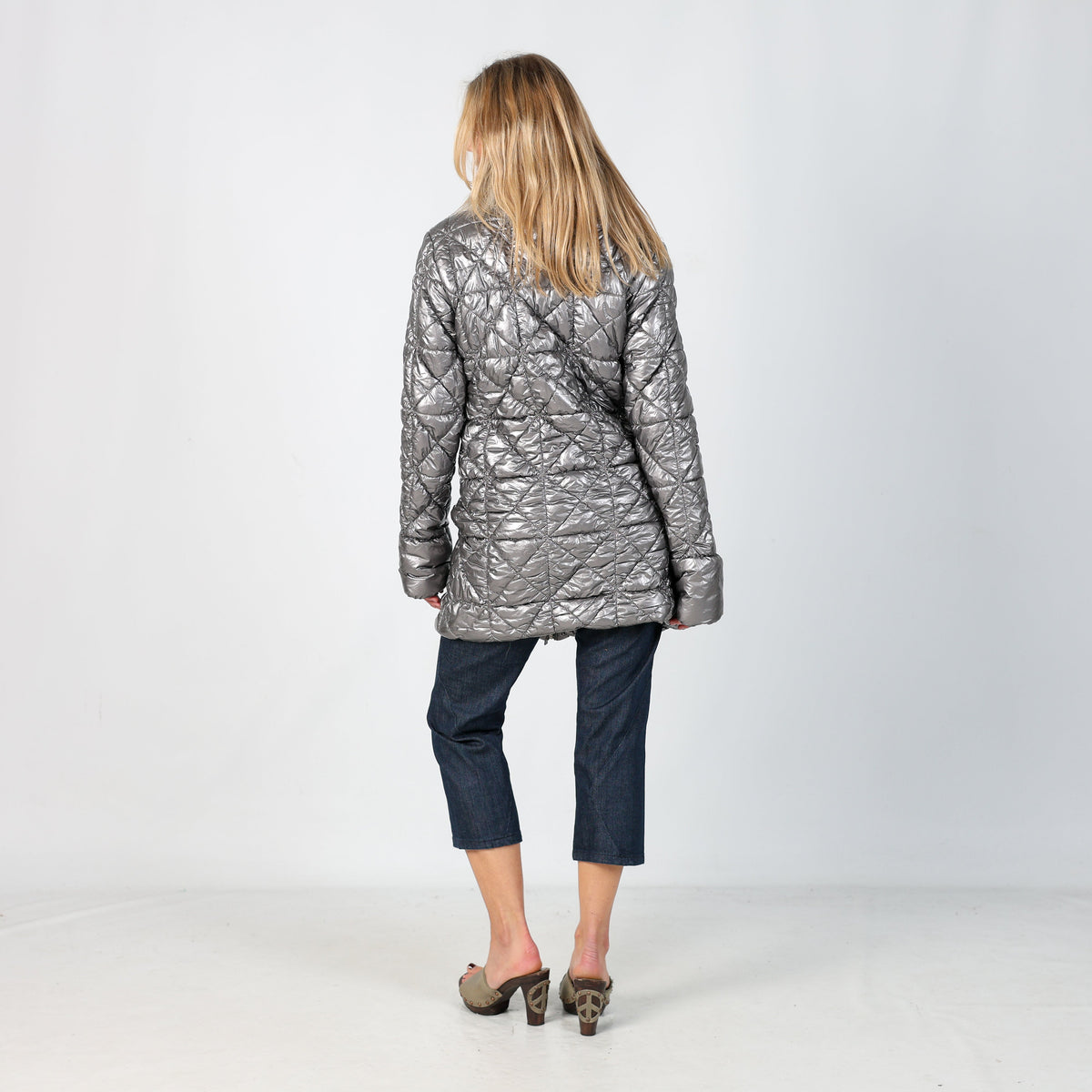 Silver Y2K PHARD Long Coat (S)