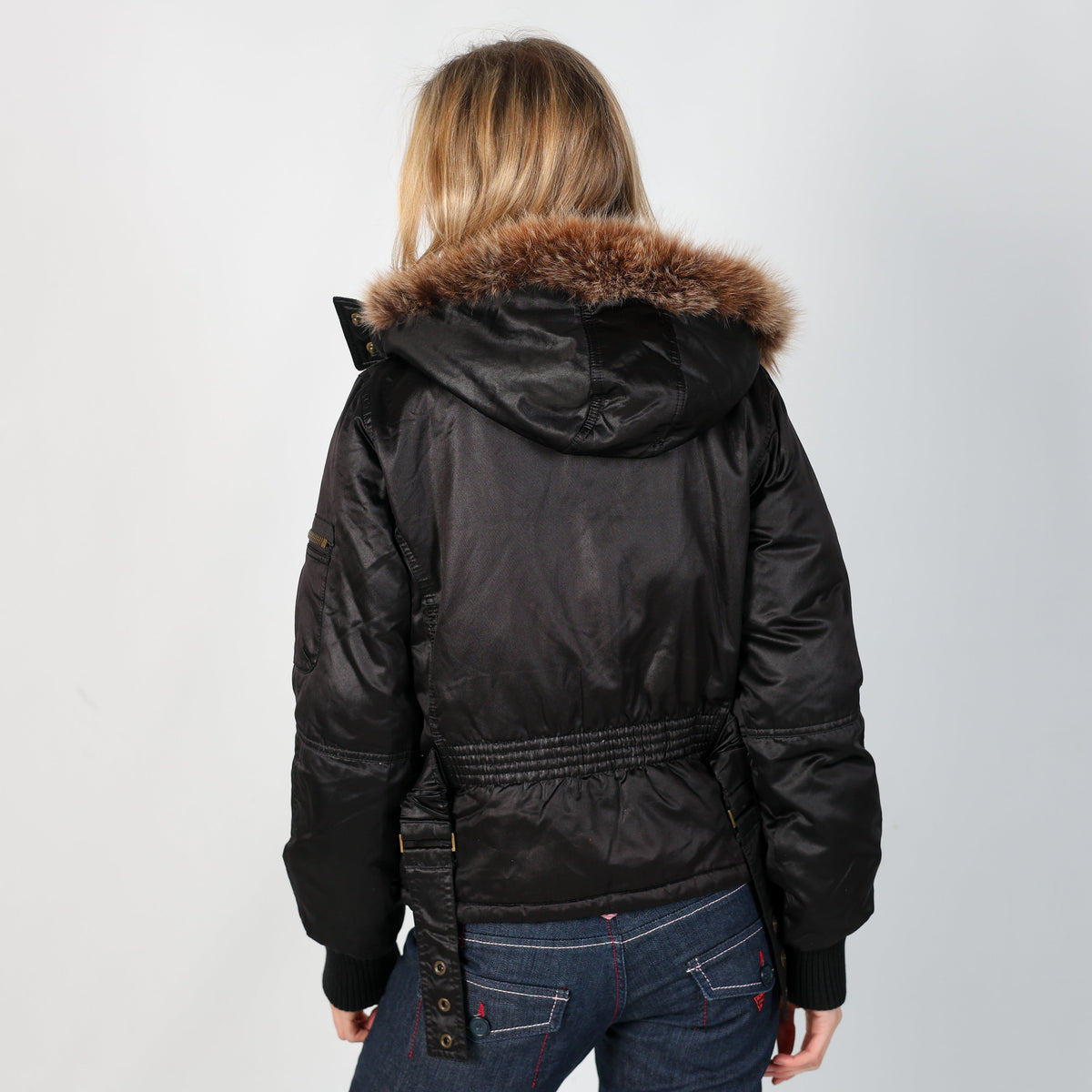 Black Y2K PHARD Short Coat (M)