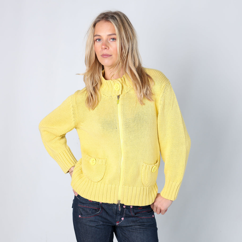 Yellow Y2K Marella Knitted Jumper (M)