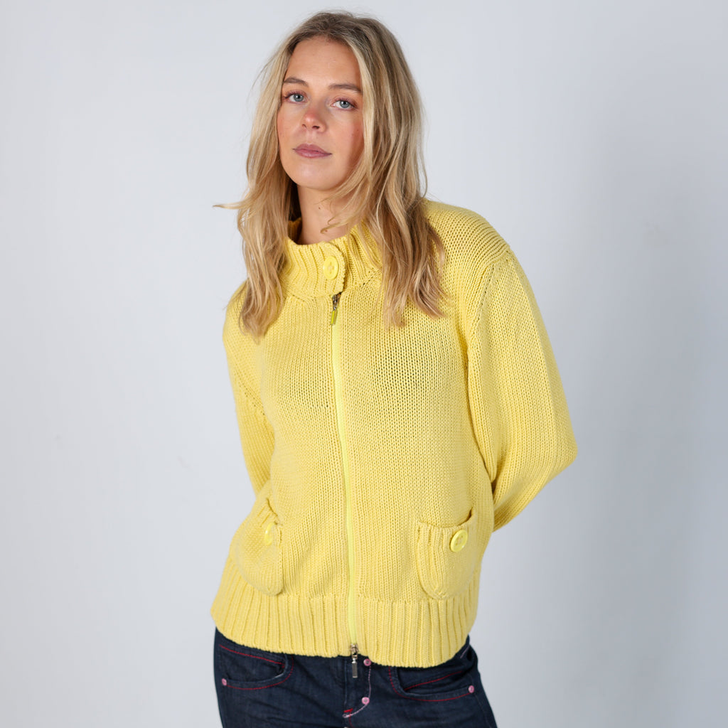 Yellow Y2K Marella Knitted Jumper (M)