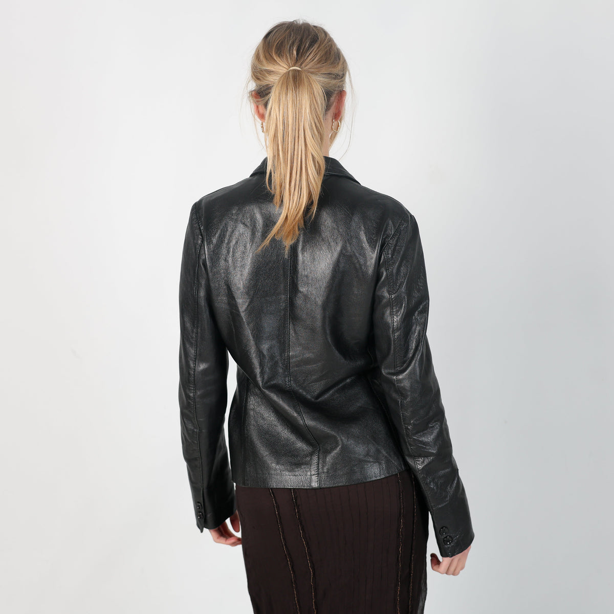Black Y2K Le Complicit Leather Jacket (S)