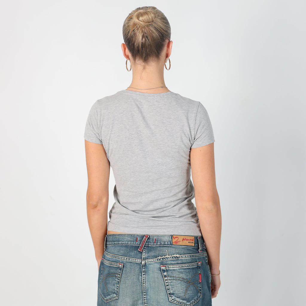 Light Grey Y2K Guess Jeans T-shirt (S)