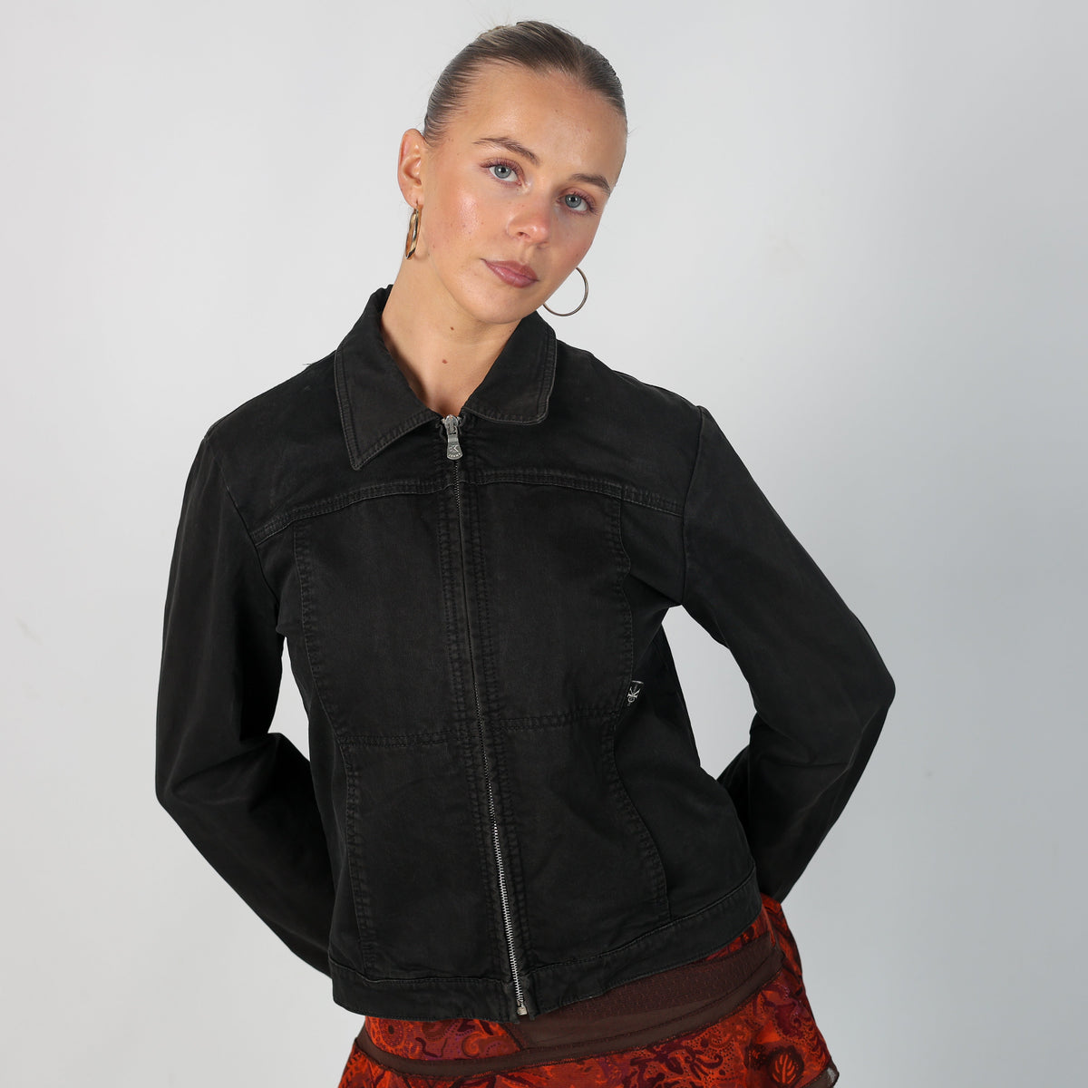Black Y2K Calvin Klein Light jacket (S)