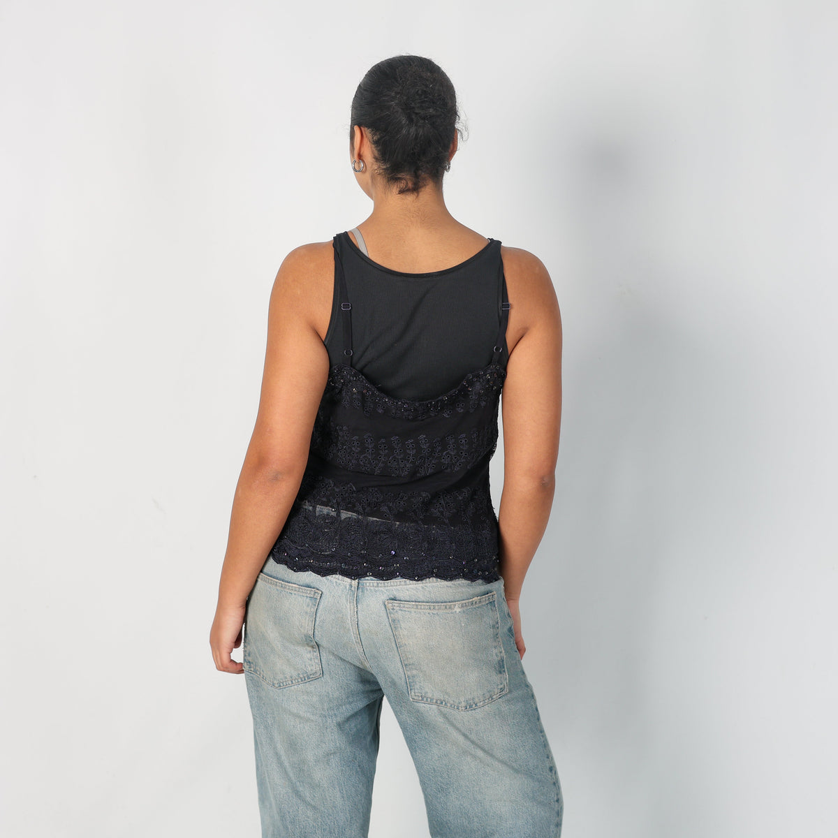 Navy Blue Y2K Therapy Cami (L)