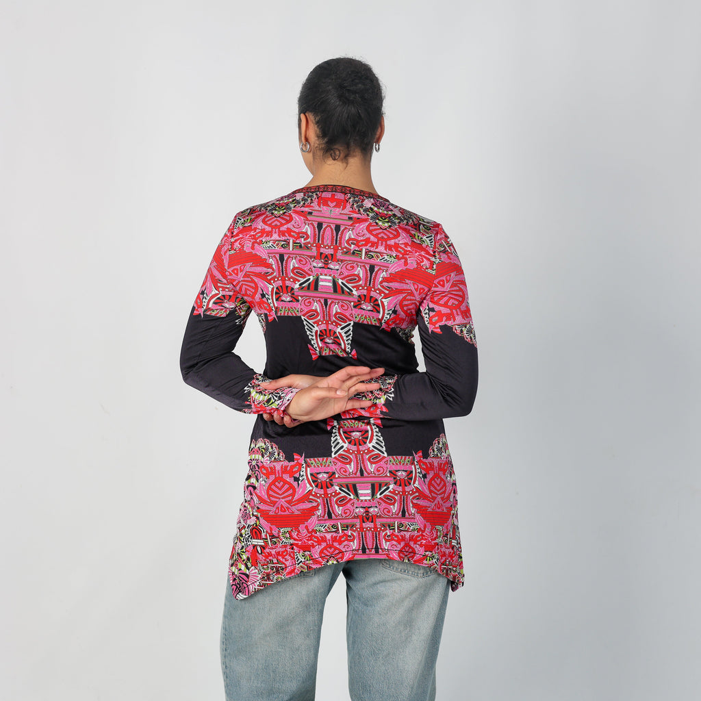 Black Y2K Custo Barcelona Long Sleeve Top (L)