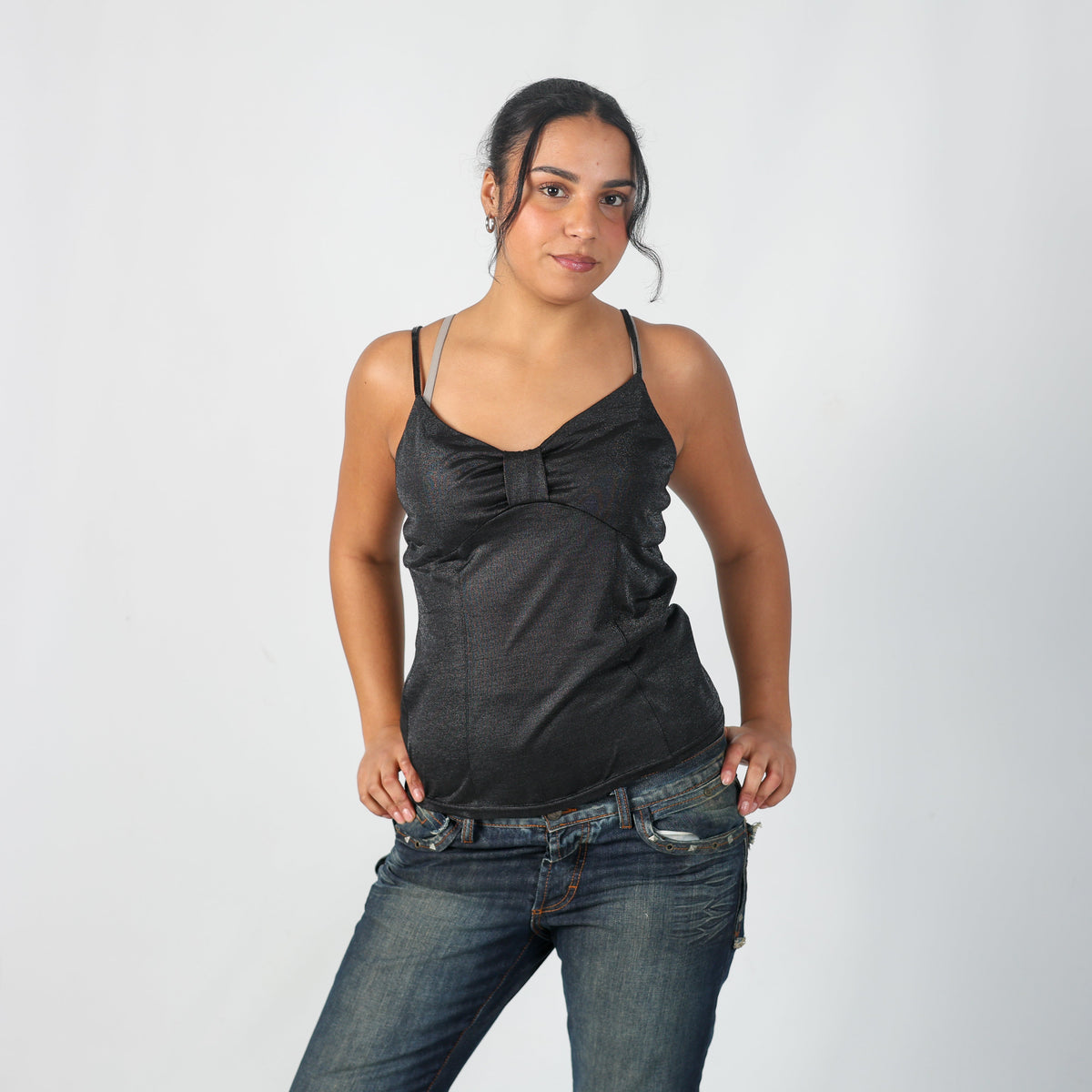 Charcoal Grey Y2K FPC Cami (L)