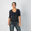 Navy Blue Y2K Max&Co. Knitted Top (S)