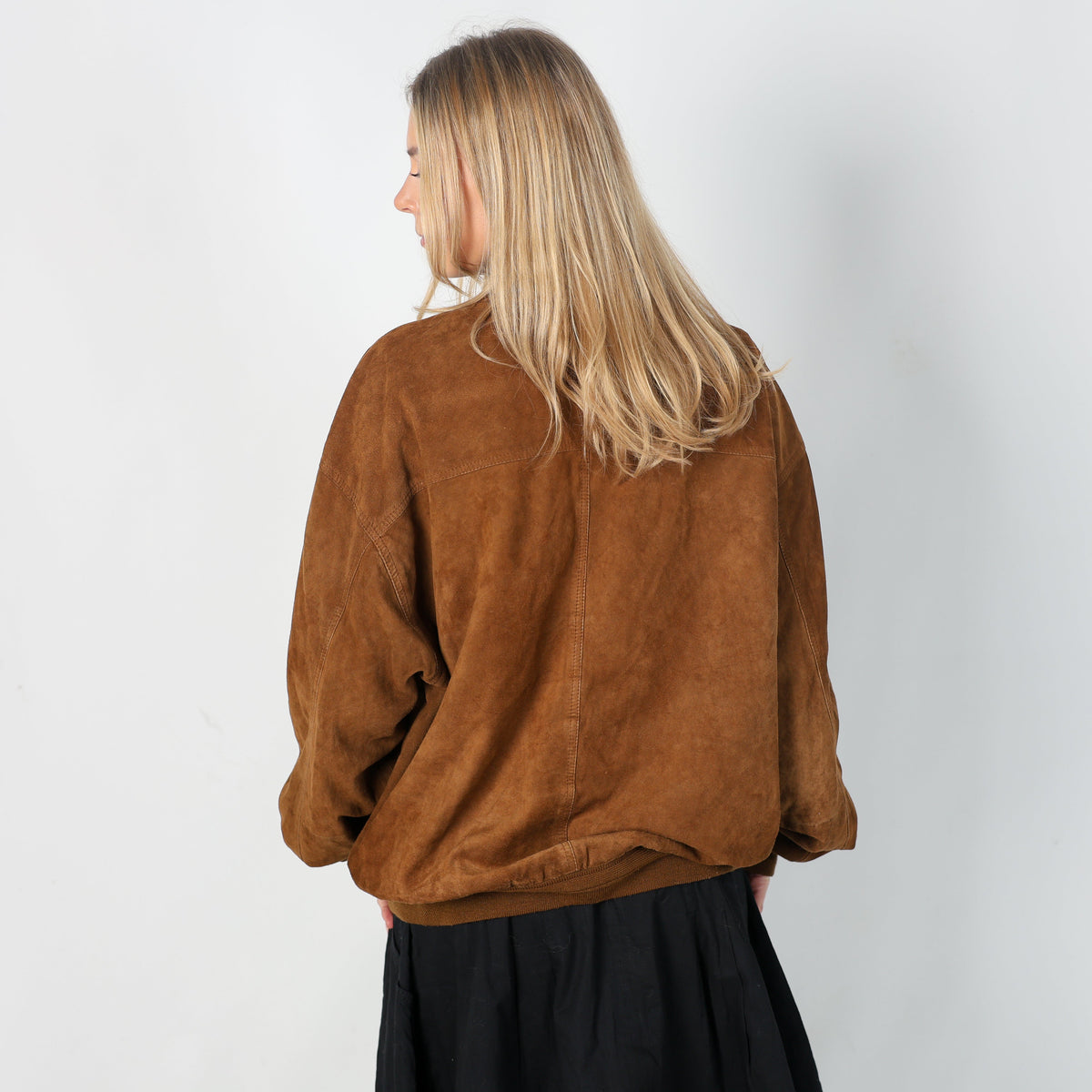 Brown Y2K Vera Pelle Leather Jacket (L)