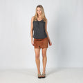 Brown 90s Vera Pelle Leather Mini Skirt (XS)