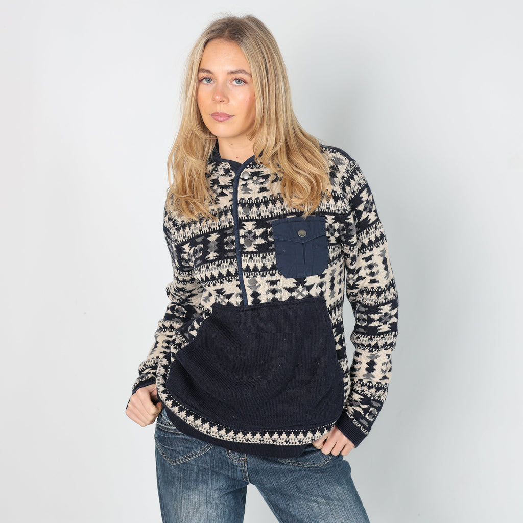Navy Blue Y2K Esprit Knitted Jumper (S)