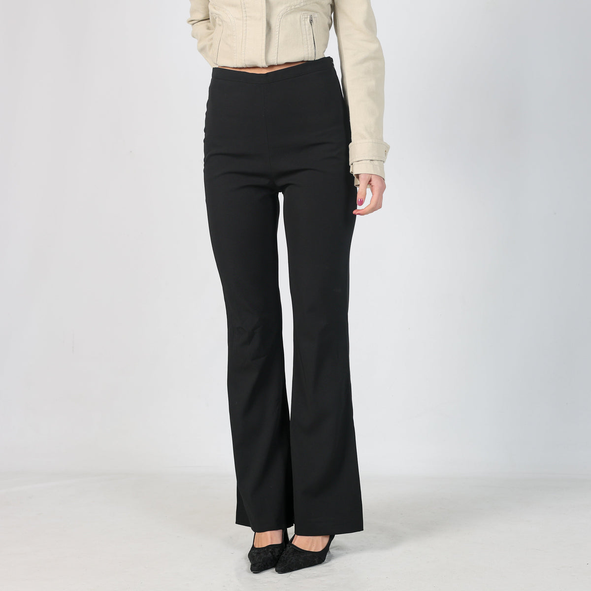 Black Y2K Formal Trousers (S)