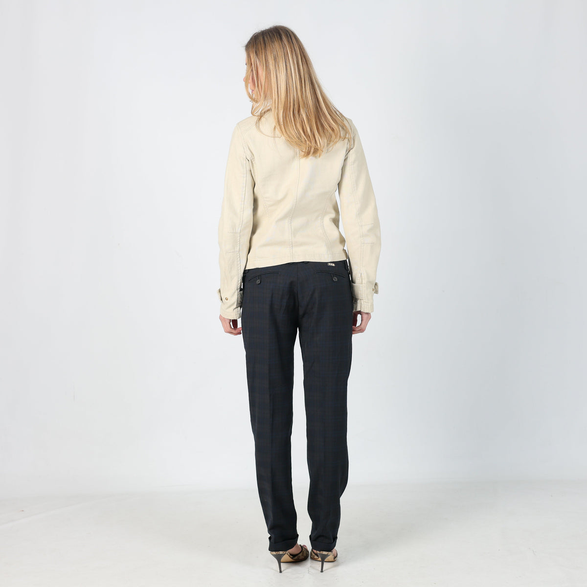 Navy Blue Y2K Iceberg Formal Trousers (S)