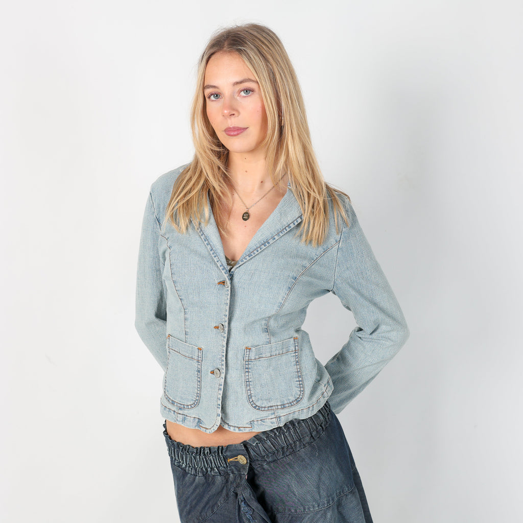 Light Blue Y2K Terranova Denim Jacket (S)