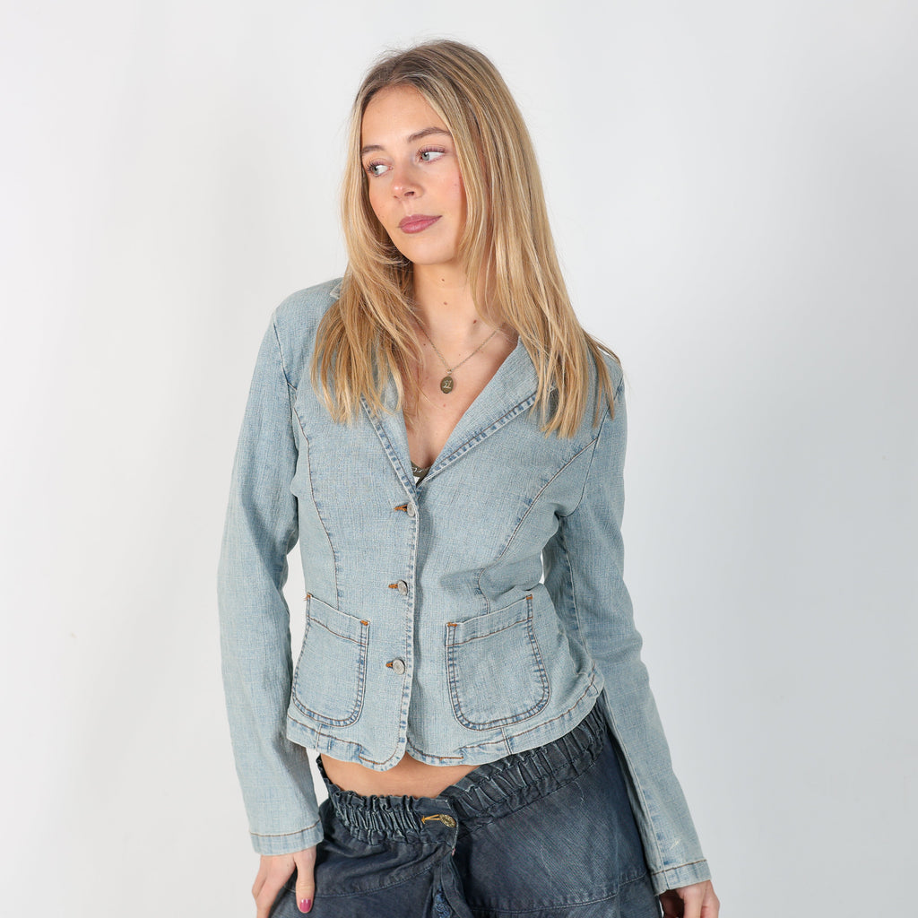 Light Blue Y2K Terranova Denim Jacket (S)