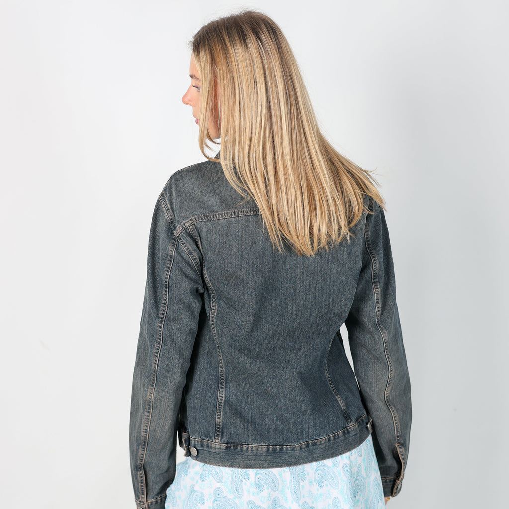 Blue Y2K Sisley Denim Jacket (L)
