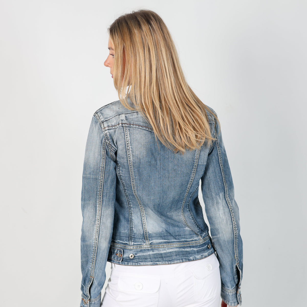 Light Blue Y2K Coconuda Denim Jacket (M)