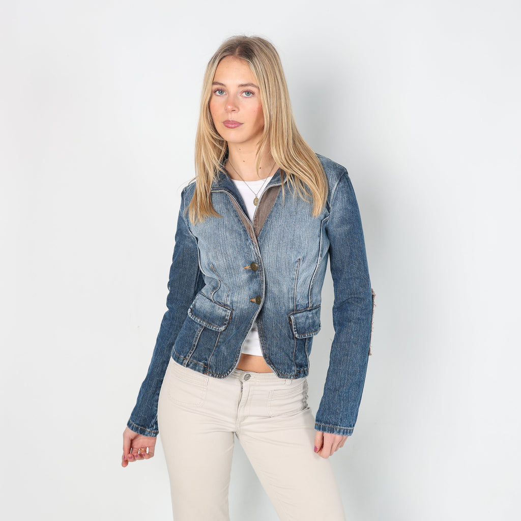 Blue Y2K Stefanel Denim Jacket (S)