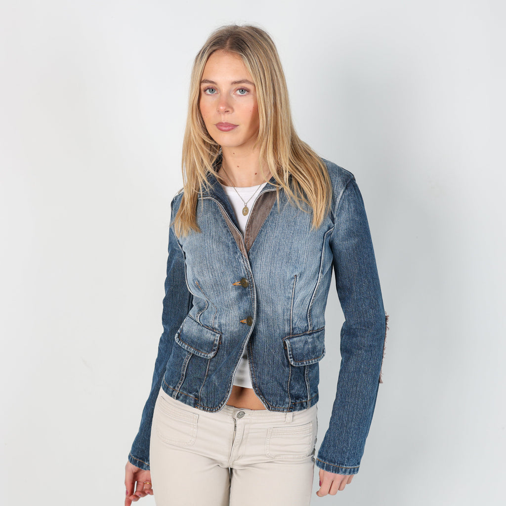 Blue Y2K Stefanel Denim Jacket (S)