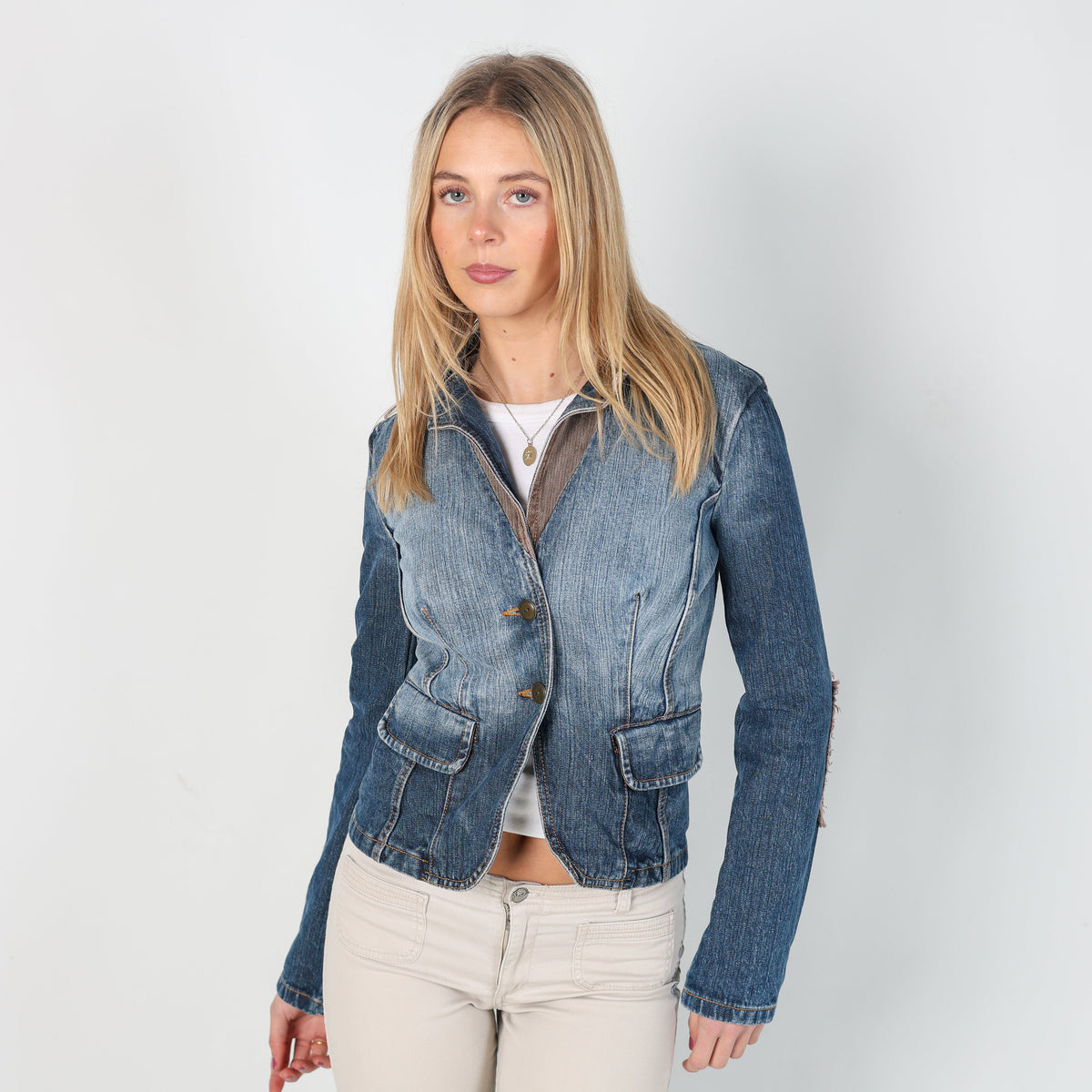 Blue Y2K Stefanel Denim Jacket (S)