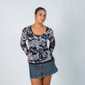 Black Y2K ici et maintenant Mesh Top (M)