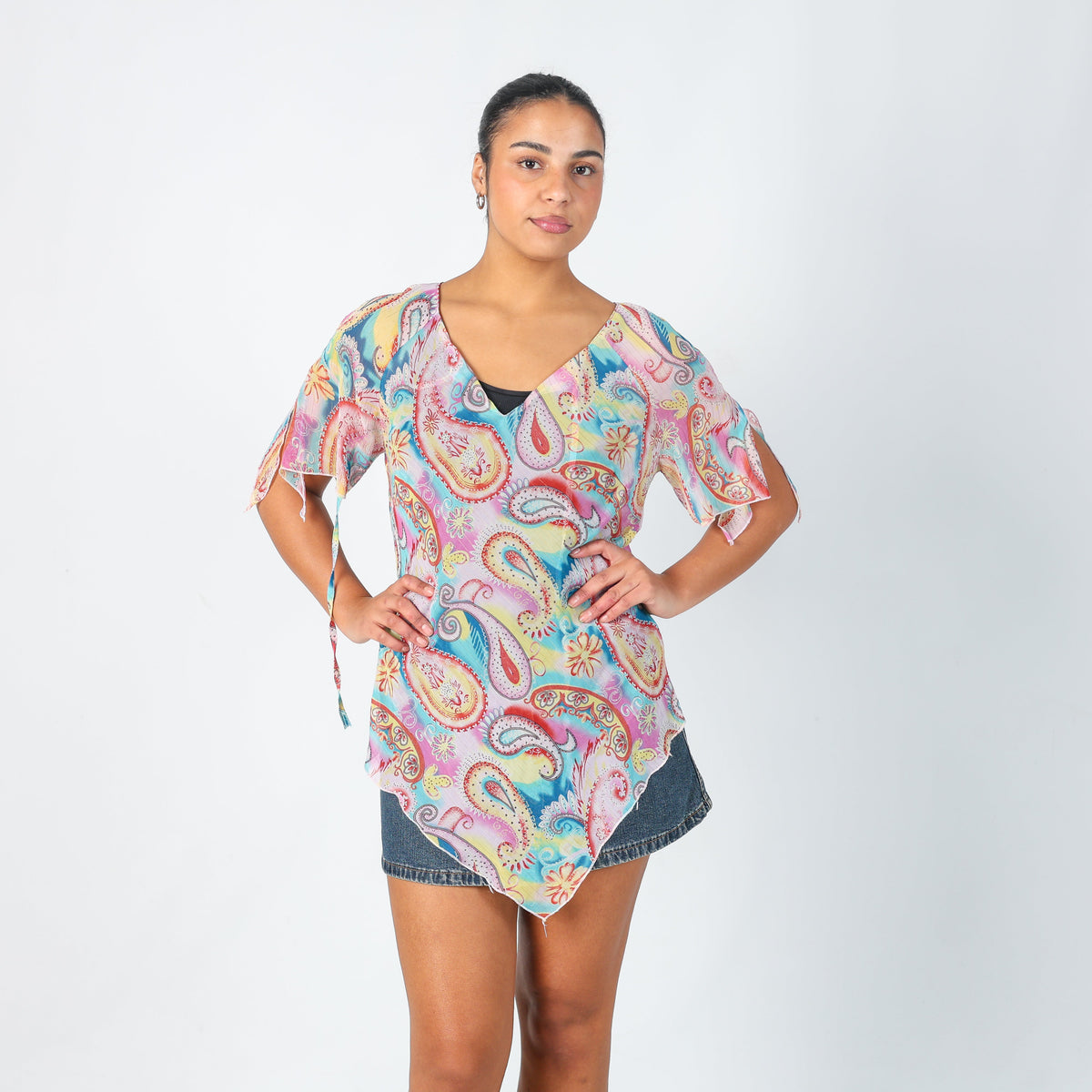 Baby Pink Y2K Wan Li Blouse (L)