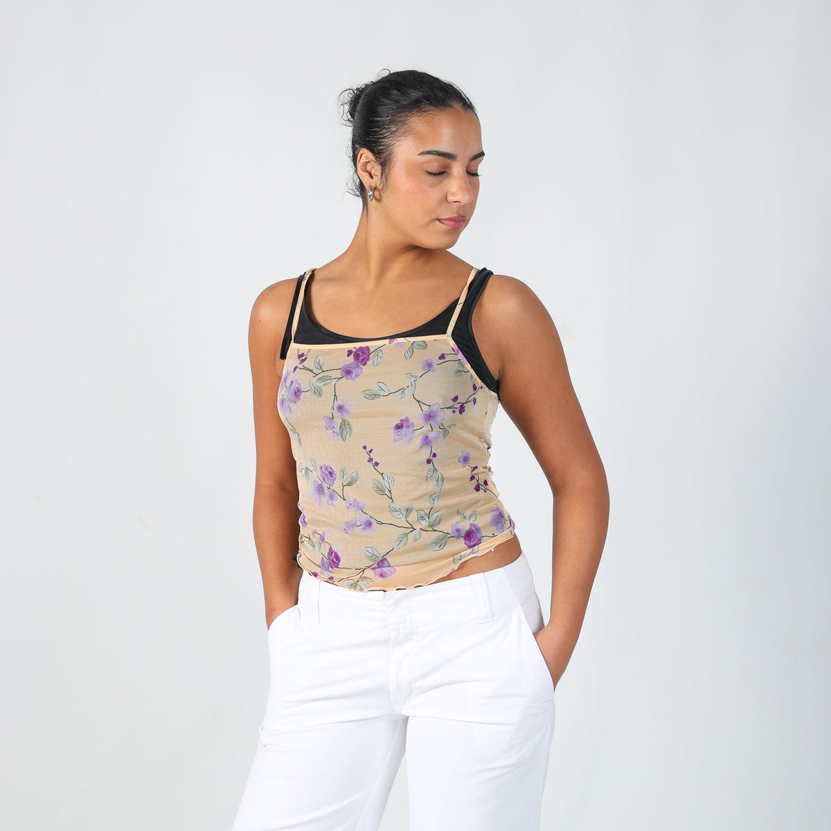 Peach Y2K Lovable Cami (S)