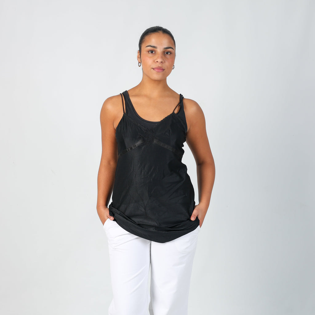 Black Y2K Slip Dress (M)