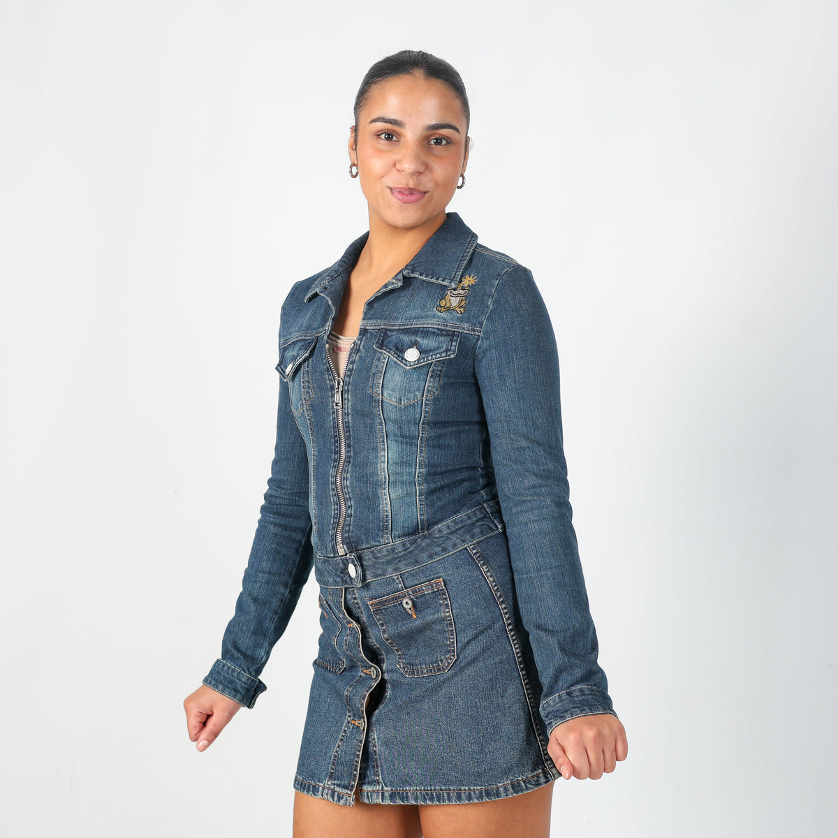 Blue Y2K Monella Vagabonda Denim Jacket (S)