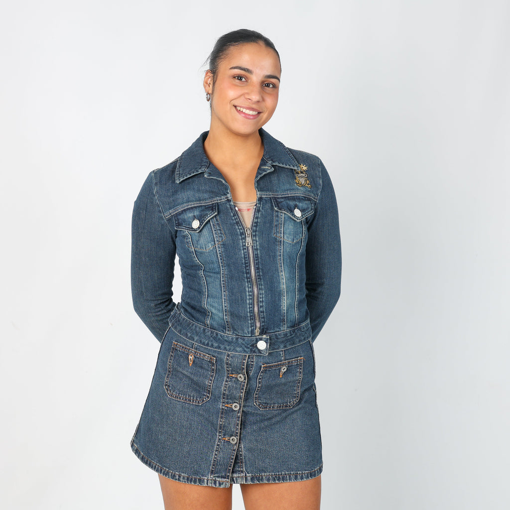 Blue Y2K Monella Vagabonda Denim Jacket (S)