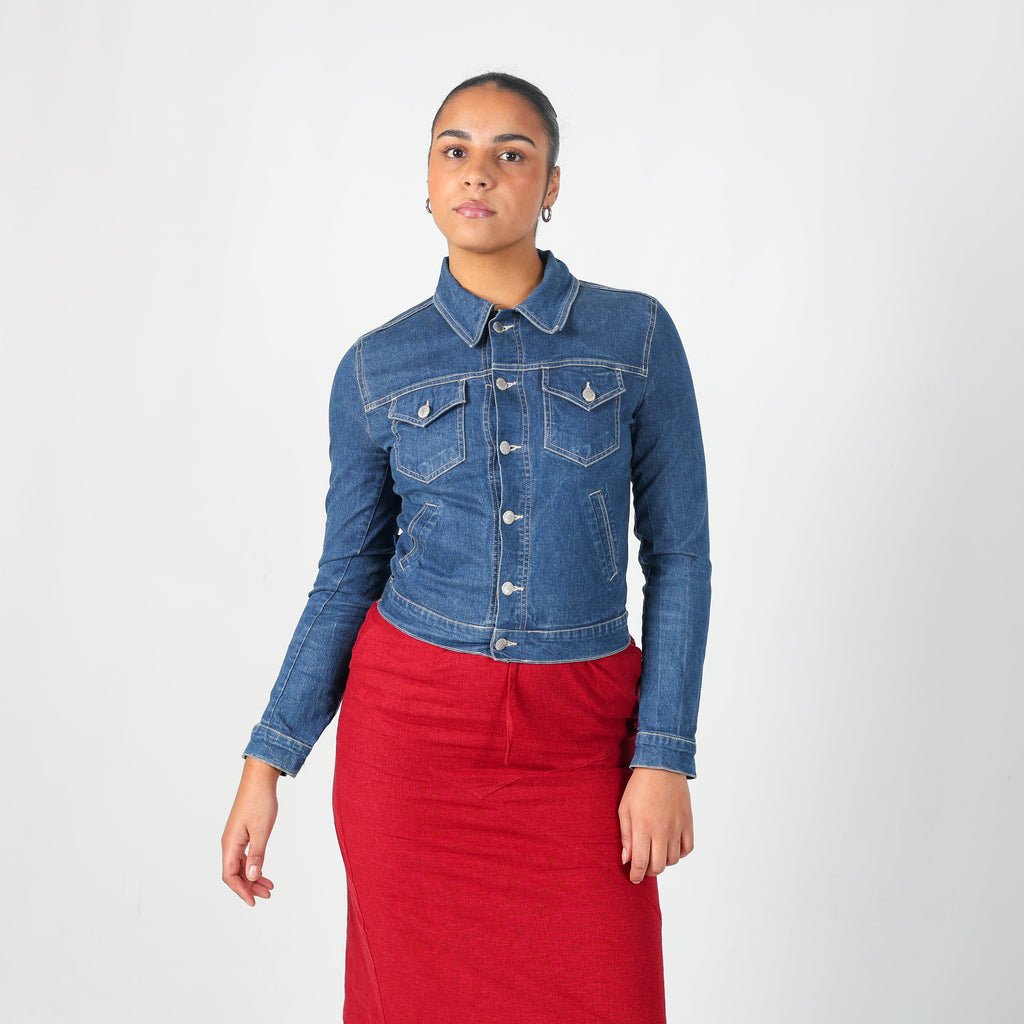 Blue Y2K Jennyfer Denim Jacket (S)