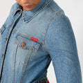 Light Blue Y2K Onyx Denim Jacket (M)