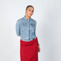 Light Blue Y2K Denim Jacket (M)