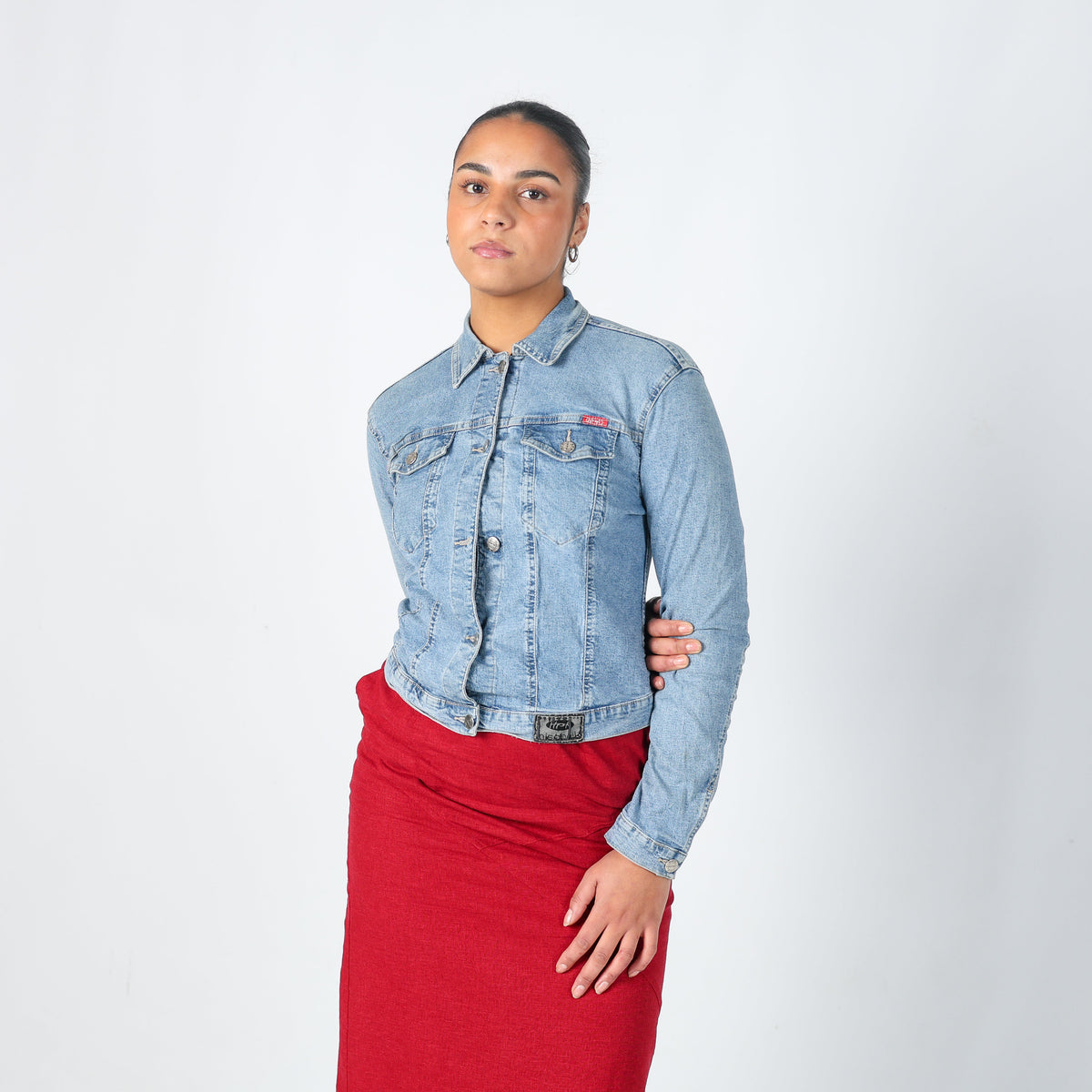 Light Blue Y2K Denim Jacket (M)