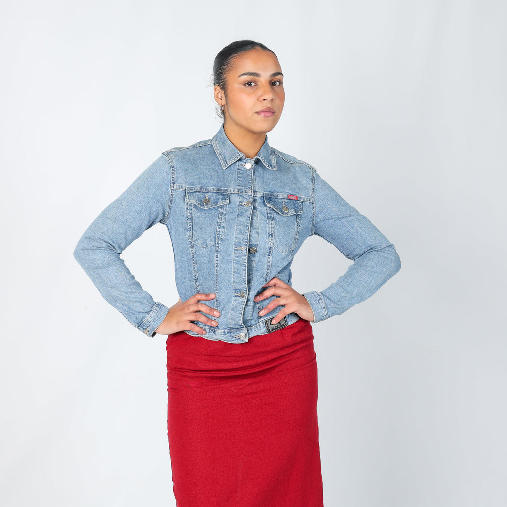 Light Blue Y2K Denim Jacket (M)