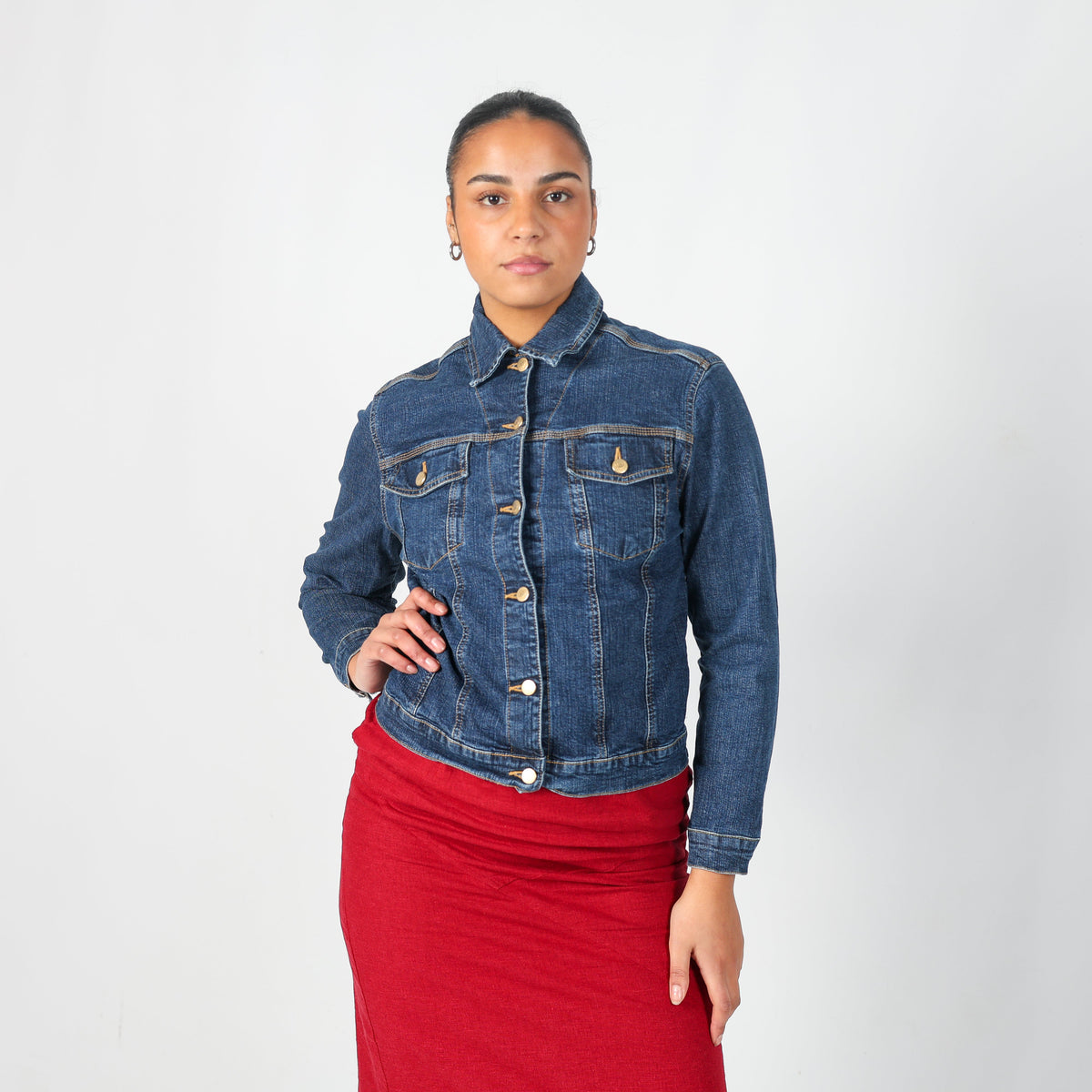 Blue Y2K MCM Denim Jacket (M)
