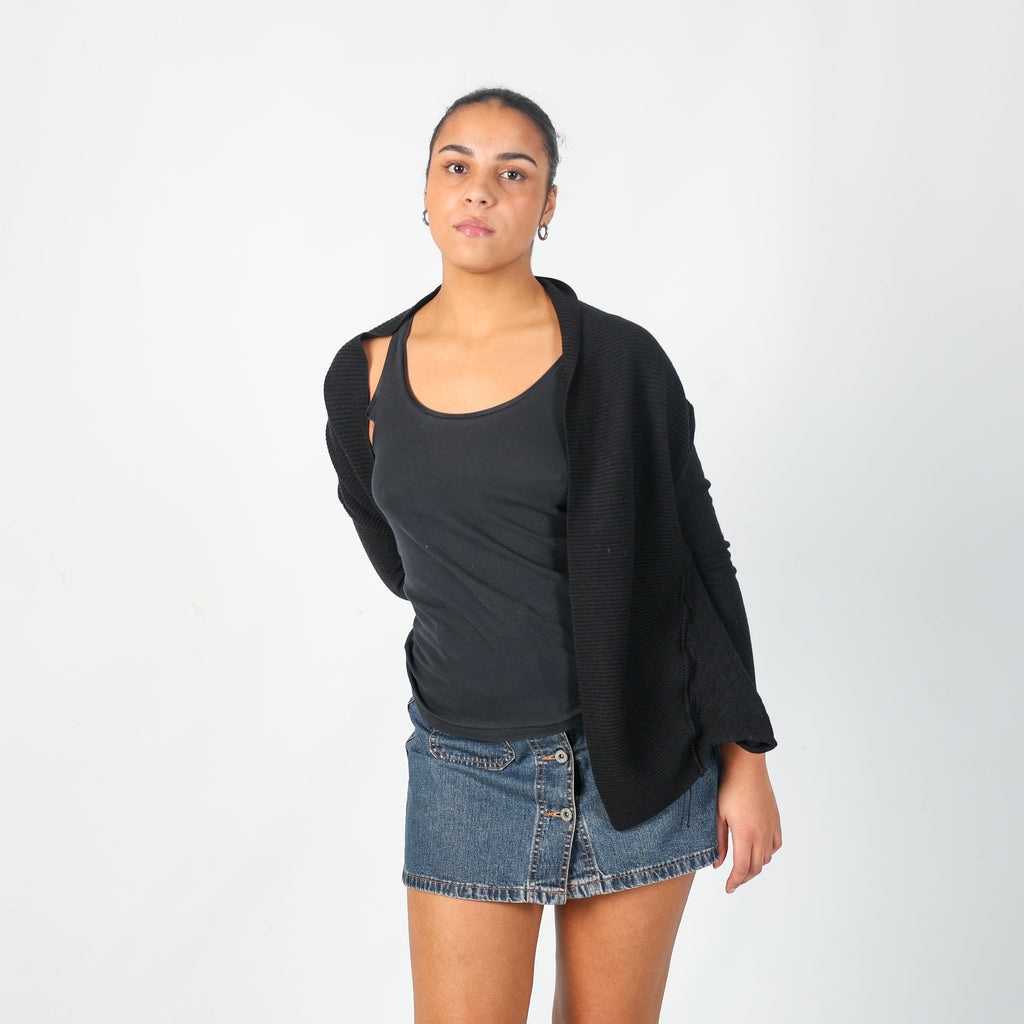 Black Y2K Armani Jeans Cardigan (M)