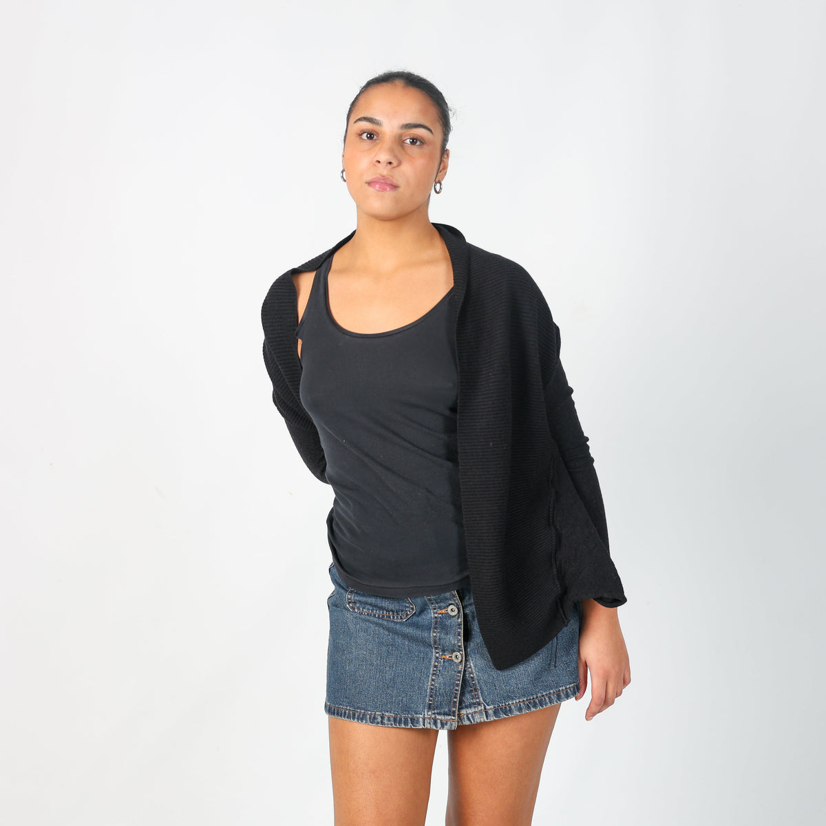 Black Y2K Armani Jeans Cardigan (M)