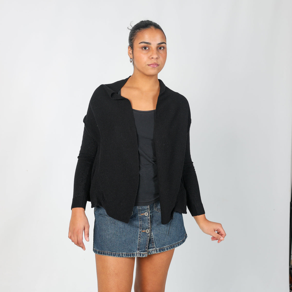 Black Y2K Armani Jeans Cardigan (M)