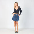 Blue Y2K GAS Denim Mini Skirt (XS)